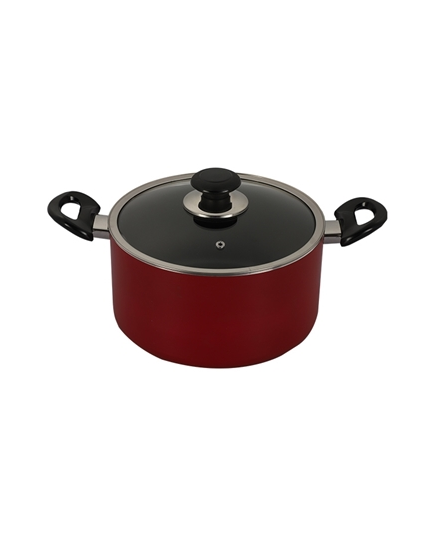 Topper-nonstick-glamour-casserole-with-lid-ib-red-28-cm_400 Topper Nonstick Casserole