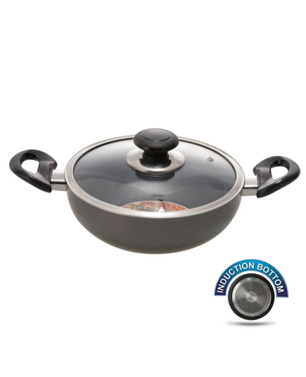 Topper-nonstick-glamour-deep-fry-pan-with-lid-ib-black-24-cm Topper Nonstick Deep Fry-pan