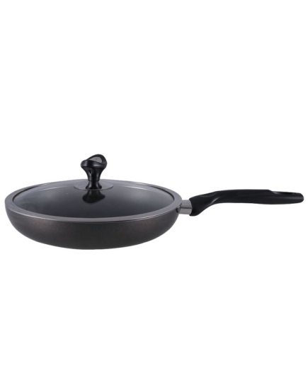 Topper-nonstick-glamour-fry-pan-with-lid-black-28-cm Topper Nonstick Fry-pan