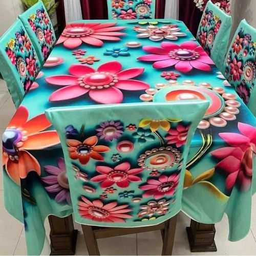 China Premium 3D Print Table Cloth Set 3D Print Table Cloth Set