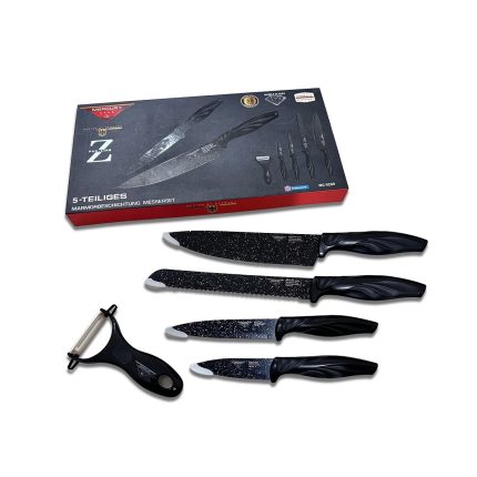 Zepter Knife 5 Pcs Set for Kitchen, Super Sharp high Carbon Stainless Steel Material